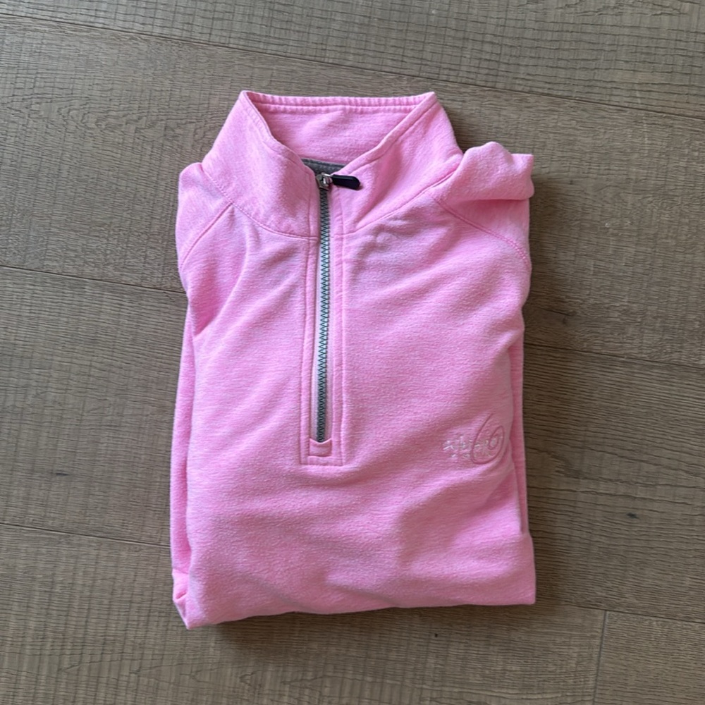 F&G Tech Pink Quarter-Zip Pullover - Size M